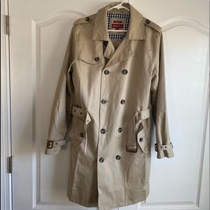 Merona Men’s Trenchcoat Trench Coat Small